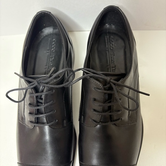 NWOT ECCO Citytray Men's Black Leather Derby Shoe size 13-13.5 - Picture 7 of 10